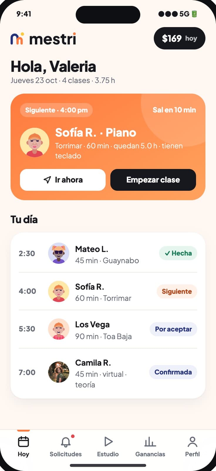 El día de la instructora